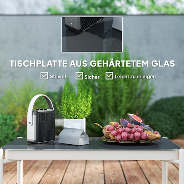Havemøbelsæt af polyrattan loungesæt med 2 sofastole glasbordhynder vejrbestandig siddegruppe til 4 personer udendørs altanmøbelsæt havemøbler til hav