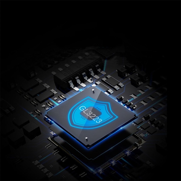 SD / micro SD / CF / MS minneskortläsare, USB 3.0-kontakt 1m - svart