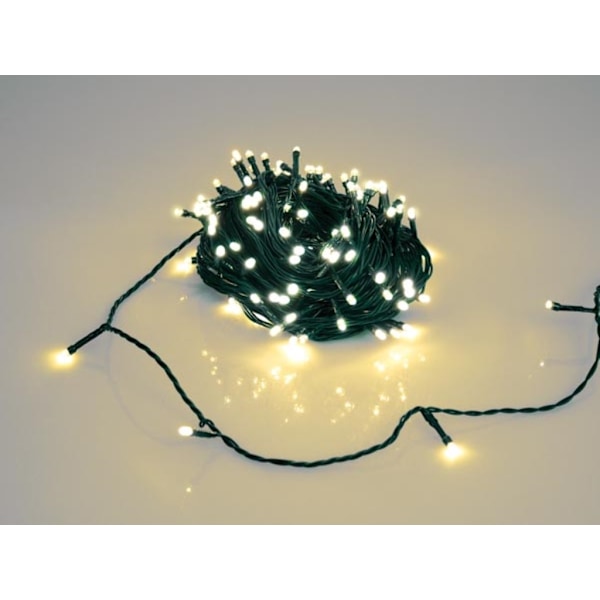 Novalight Led - 24 M - 160 lämmin valkoinen lamppu - vihreä lanka