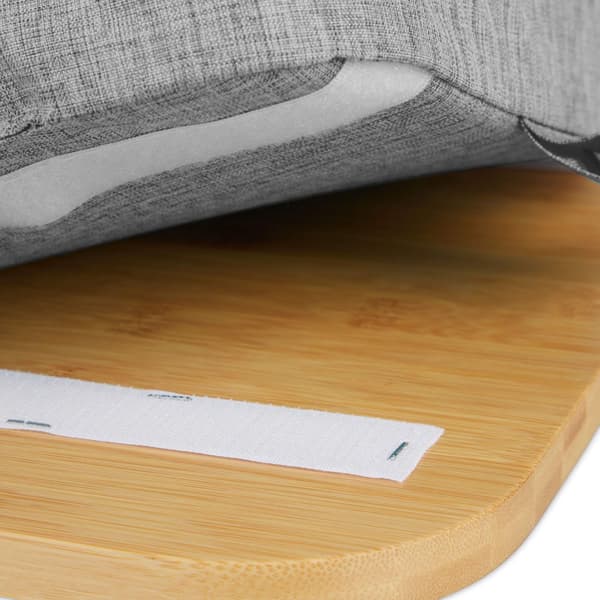 Harmaa Lapdesk bambutarjottimella
