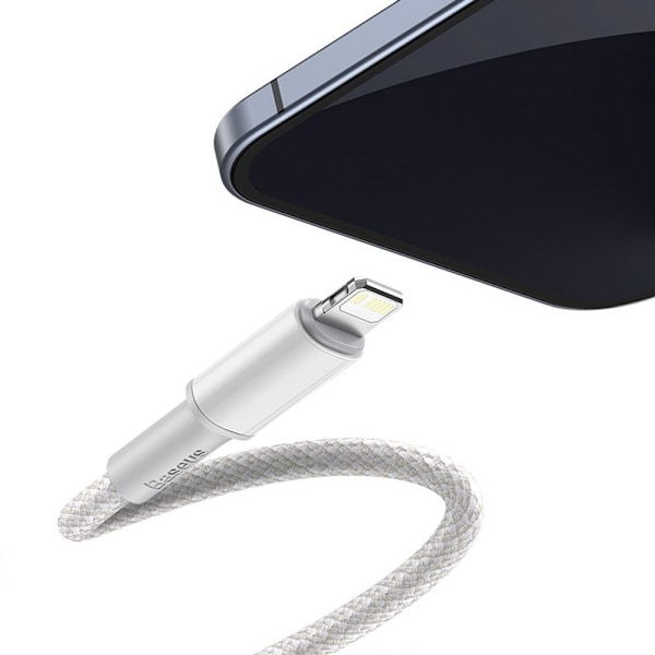 Snabbladdningskabel för iPhone USB-C - Lightning Power Delivery 20W 1m vit