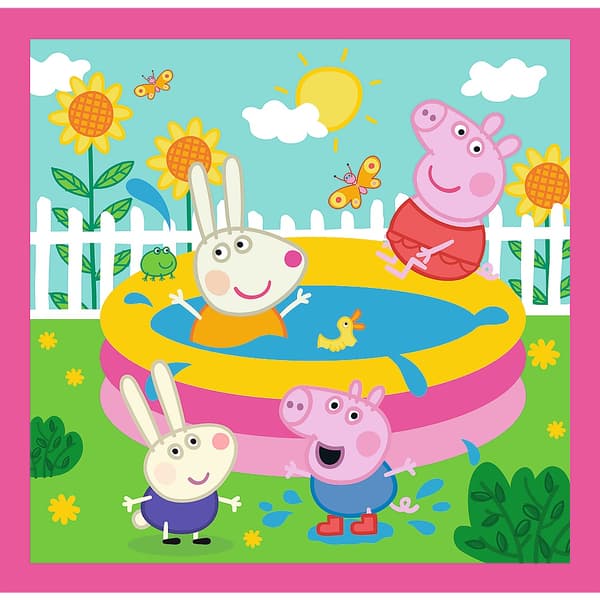 Peppa Pig 3-i-1-pusselset – 20x19,5 cm
