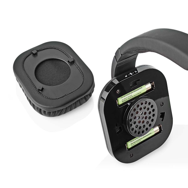Trådløst TV hovedtelefoner | RF | Over-Ear | Maksimal batteritid: 8 timer | 25 m | Digital lyd | Opladningsstation | Sort