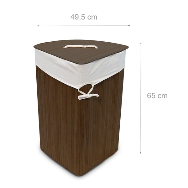 Tvättkorg hörn bambu