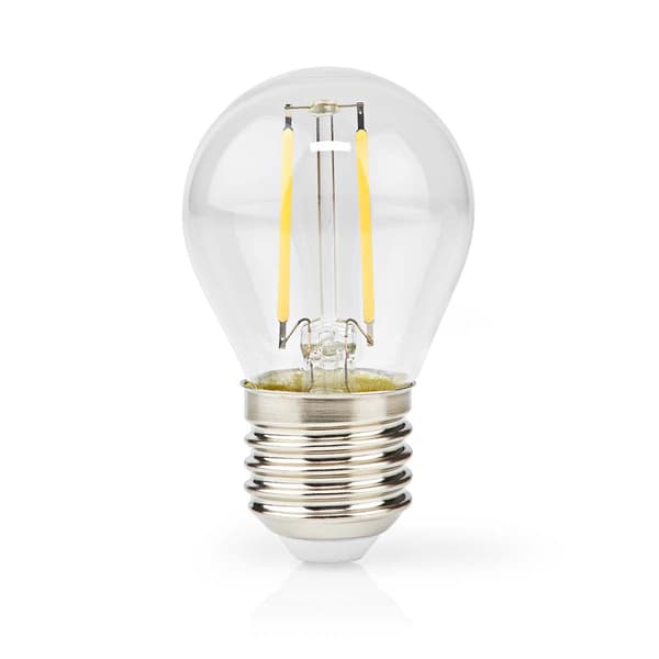 LED glødepære E27 | G45 | 4.5 W | 470 lm | 2700 K | Dimbar | Varm Hvid | Retro stil | 1 stk.