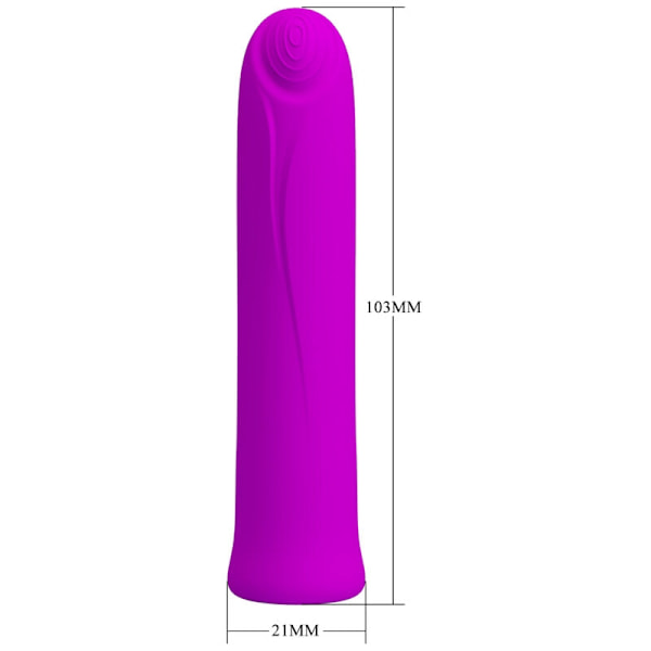 Pretty Love - Curtis Mini Super Power Vibrator 12 Violet Silikone Vibrationer