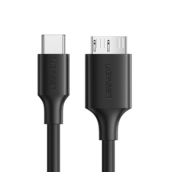 USB-C - micro USB-B SuperSpeed ​​3.0 kaapeli 1m musta