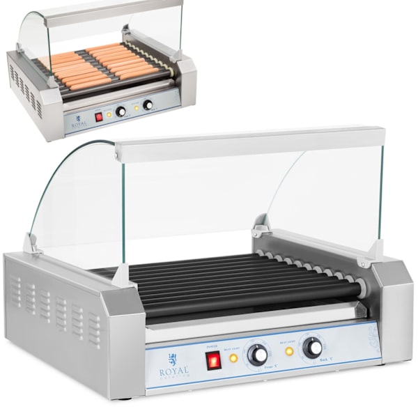 Rullgrill med glas Rullgrill med 11T teflonrullar
