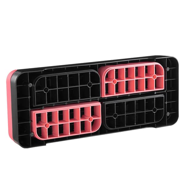 Aerobic Step Platform 28-tums, Höjdjusterbar, 4 Steghöjder