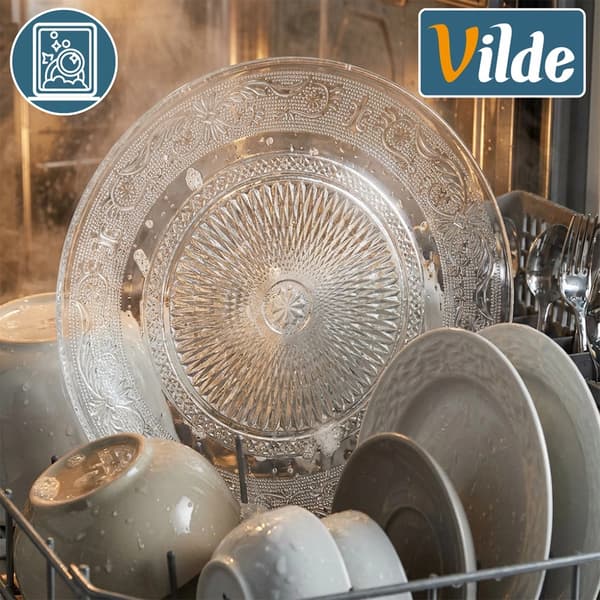Glaskagefad, 25 cm – tåler opvaskemaskine