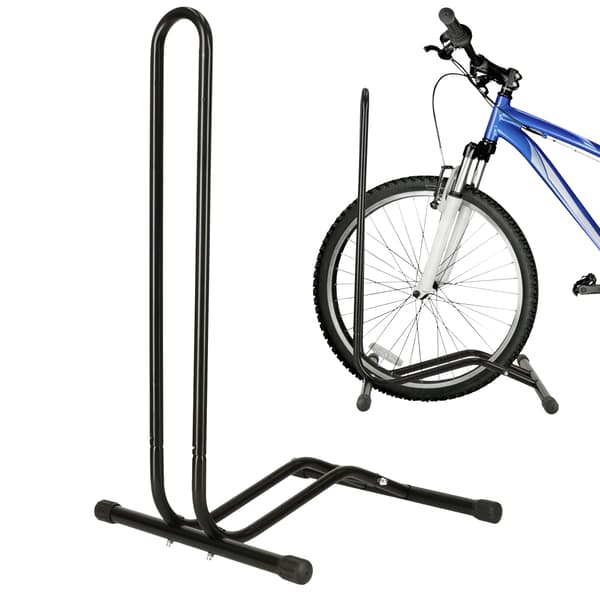 Enkelt metal cykelstativ sort