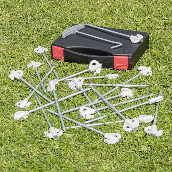 Rockpenna 20 cm metall med plastkrok - set med 20 stycken i fodral