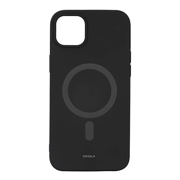 ONSALA Bagcover Silikone MagSeries iPhone 14 Plus 6,7" Sort