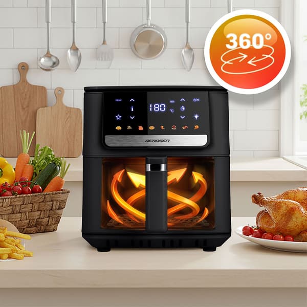Airfryer, 6,5L, 1700W, Touchskærm, Sort