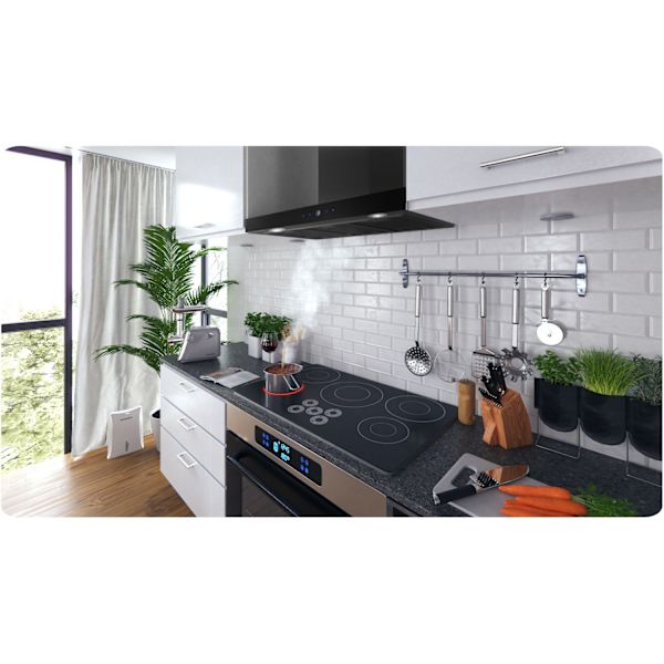 Elegant Emhætte 90 cm Sort Berdsen BT-218