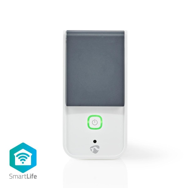 SmartLife Älypistorasia | Wi-Fi | IP44 | Virtamittari | 3680 W | Maadoitettu virtaliitin / Tyyppi F (CEE 7/7) | -30 - 40 °C | Android™ / IOS | Harmaa