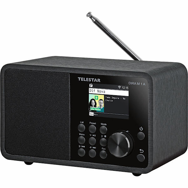 DIRA M 1 A EWF Kompakt Mono Multifunktionsradio Svart