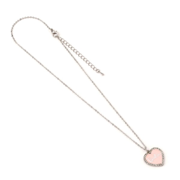 Barbie hängsmycke & halsband Pink Heart Crystal