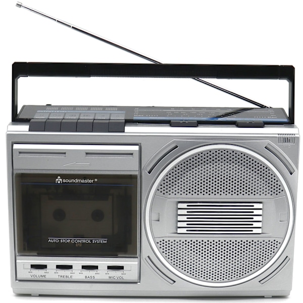 Kassetteradio Mono Bluetooth RR20SI Sølv