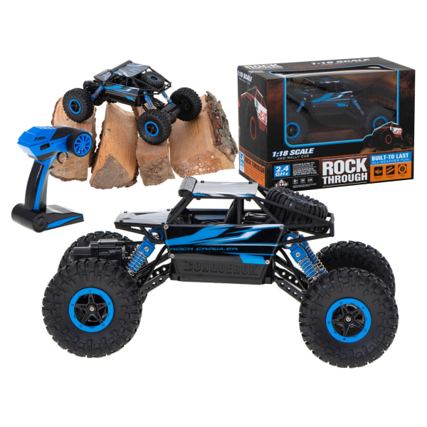 RC bil Rock Crawler HB 2,4GHz 1:18 blå