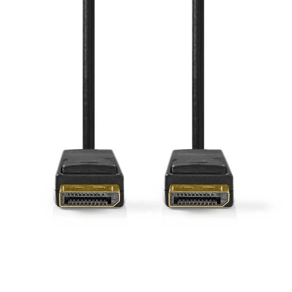 Displayport kabel | DisplayPort Han | DisplayPort Han | 8K@60Hz | Nikkelplateret | 1.00 m | Runde | PVC | Sort | Box