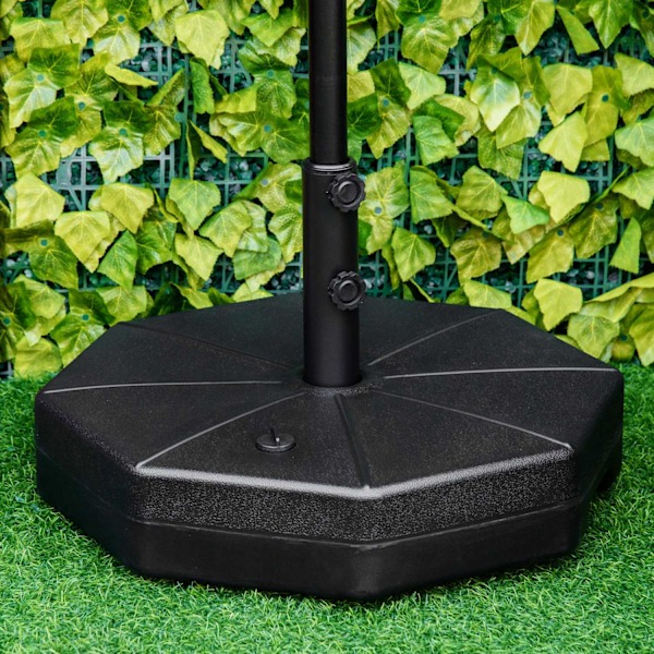 Parasolstativ 40 Kg Paraplystativ Til Parasolstænger 38 Mm/48 Mm Kan Fyldes Med Vand/Sand Parasolfod Ø60 X 36H Cm