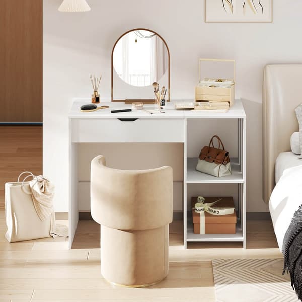 Computerbord med løftefunktion, hæve-sænkefunktion, 100 x 49 cm, hvid