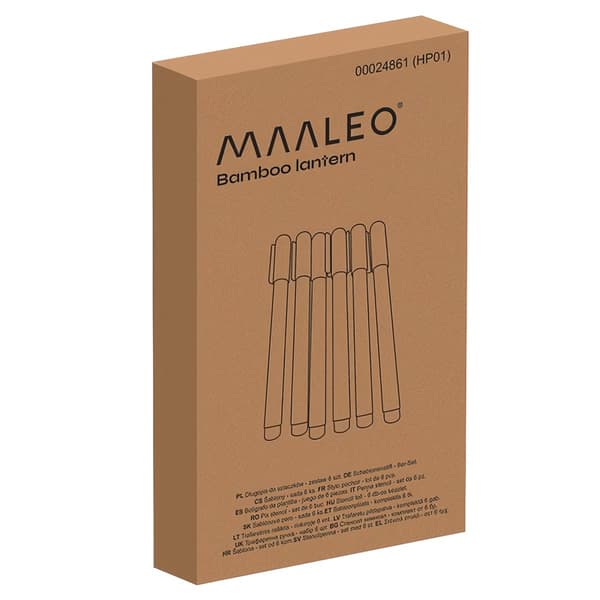 Mönsterpenna - set om 6 Maaleo 24861