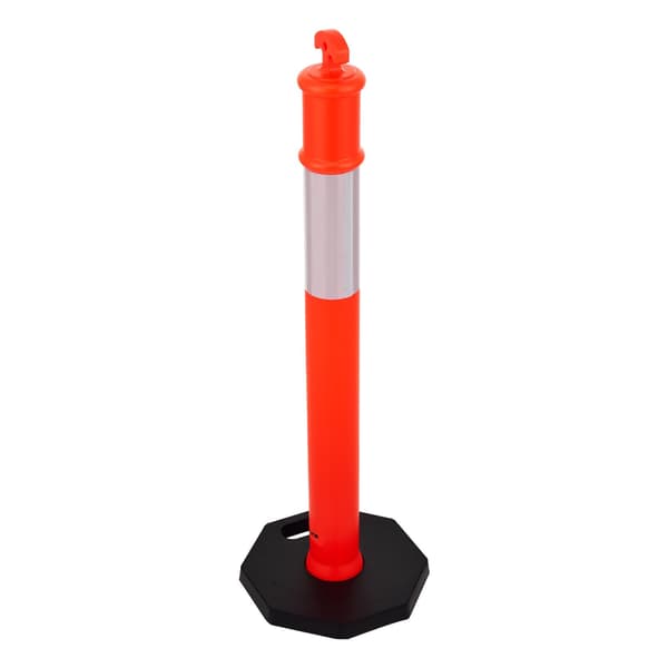 Trafikafgrænsningsstolper 6-pak, 1140 mm, vægtede, reflekterende