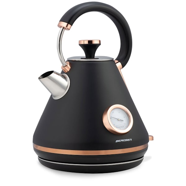 Elektrisk Vattenkokare med Termometer 1,7L BD-701 Svart