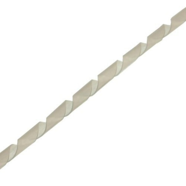 Spiral Wrap kaapelin spiraalikääre, 10 m pitkä, 8 mm halkaisija, läpinäkyvä valkoinen