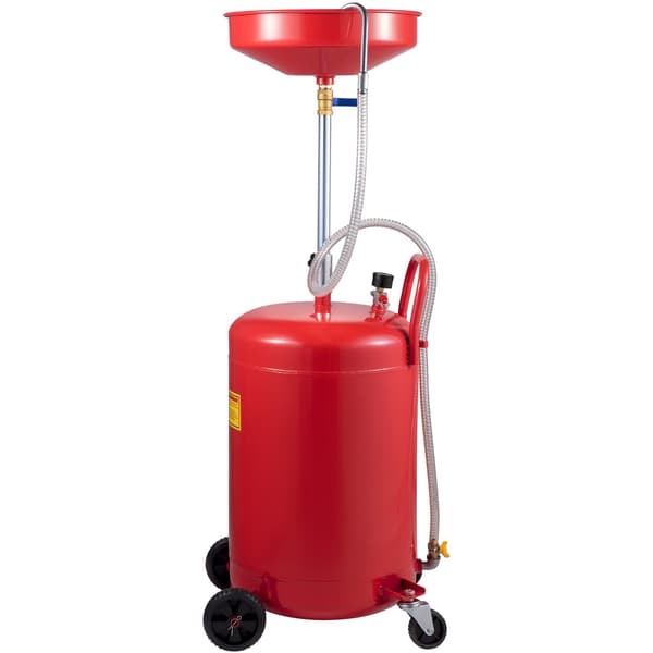 Avloppstank för spillolja 80 liter, luftdriven, hjulförsedd