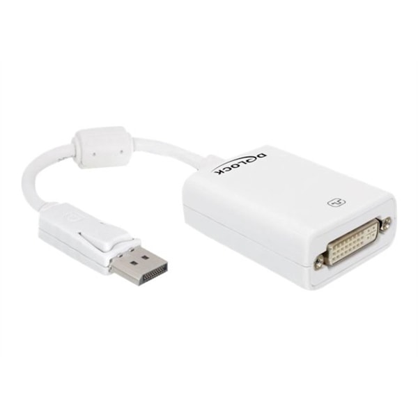 Delock Displayport - DVI-sovitin - DisplayPort-sovitin - DisplayPort (uros) - DVI-I (naaras)