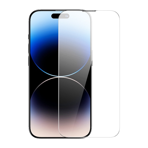 Helskärmshärdat glas för iPhone 14 Pro Max med 0,3 mm högtalarskydd
