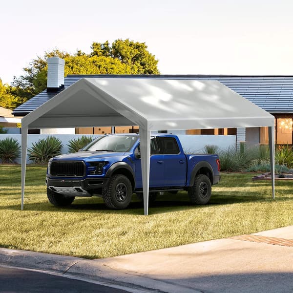 Carportöverdrag 3x6 m, vattentätt UV, grått