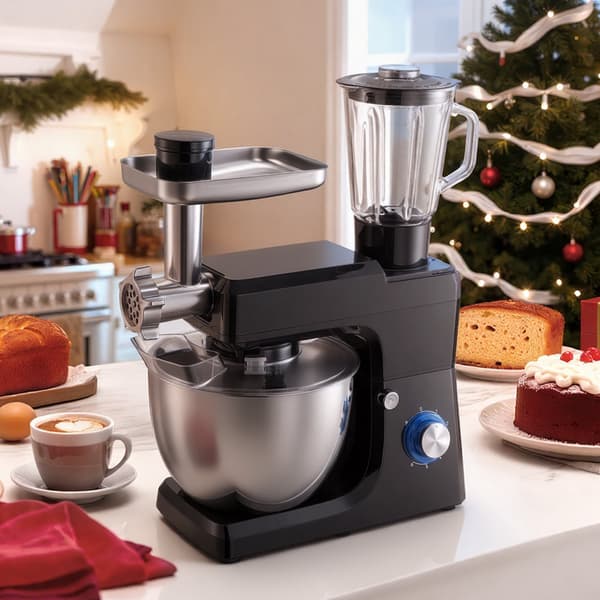 Standmixer 7,8L, 1500W, 6-hastigheds vippehoved, sort