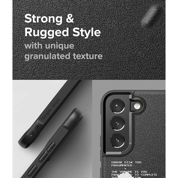 Kestävä kotelo ja kansi Galaxy S22+ Onyx Design X:lle, musta