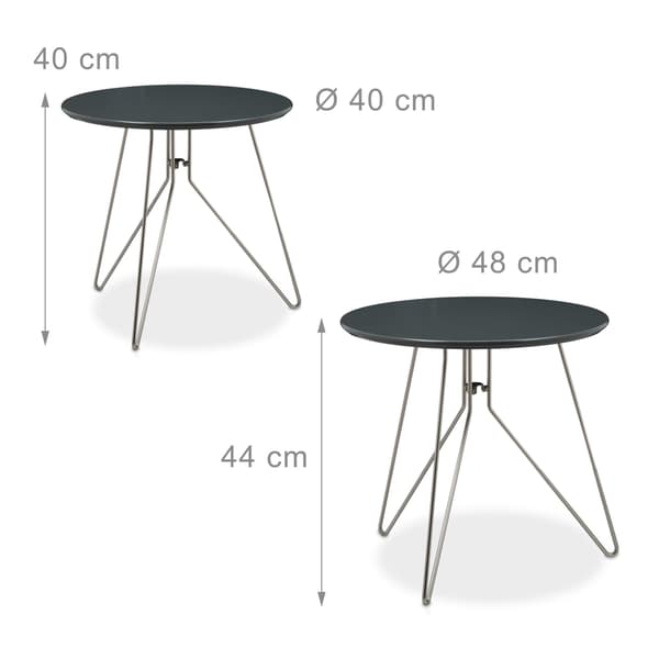 Dukat bord med 3 metallben