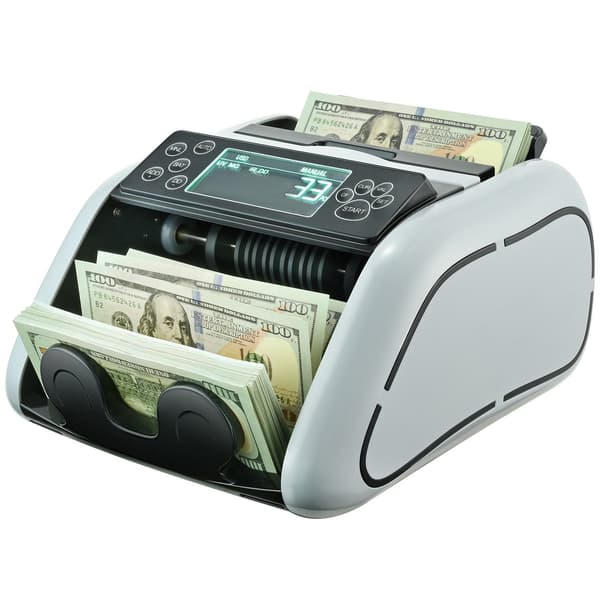 Penningräknare, UV MG IR-detektering, dubbel display, USD EUR