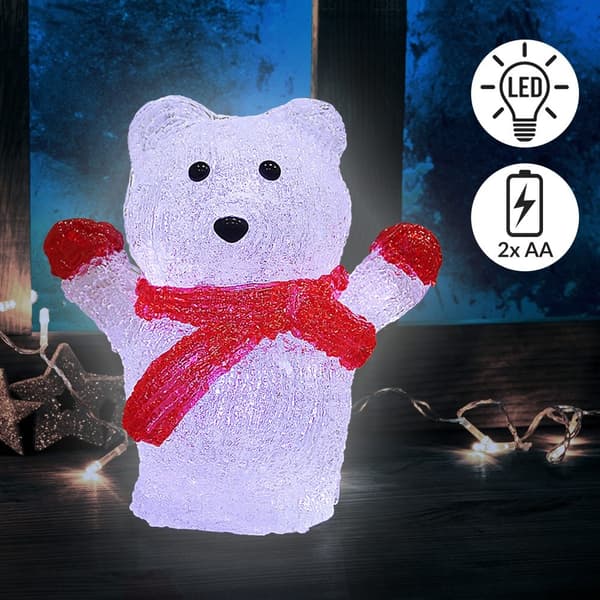 LED-isbjörnsfigur, batteridriven, inomhusbruk