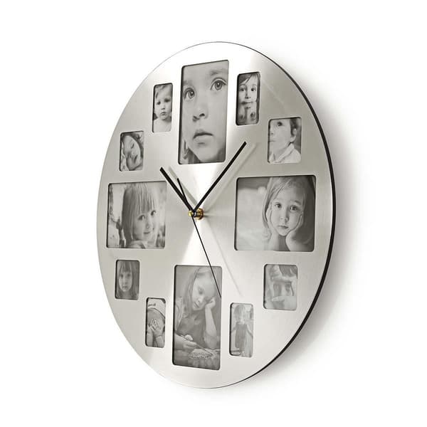Vægur | Diameter: 400 mm | Metal | Sølv