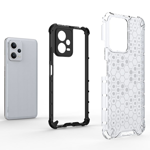 Pansarhybridfodral för Xiaomi Redmi Note 12 5G / Poco X5 5G Honeycomb blå