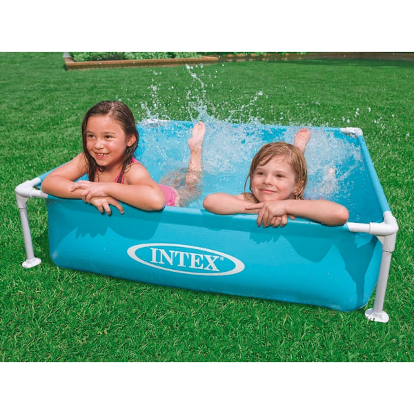 Miniramme pool til børn, turkis, 122 x 122 x 30 cm INTEX 57173