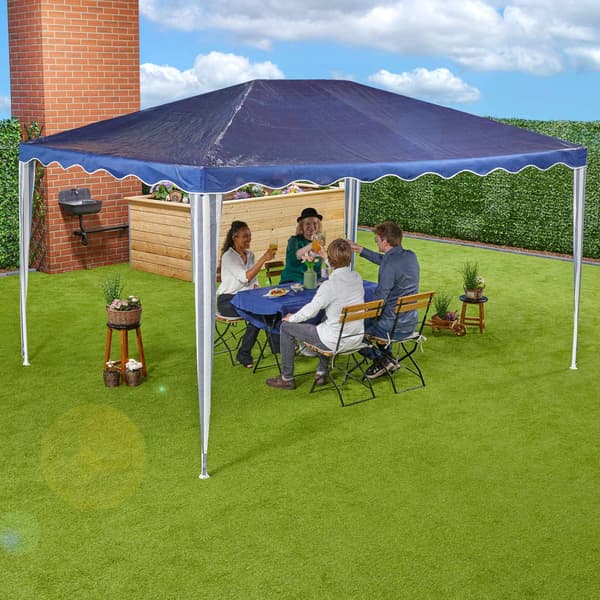 Mörkblå paviljong 3x4 m