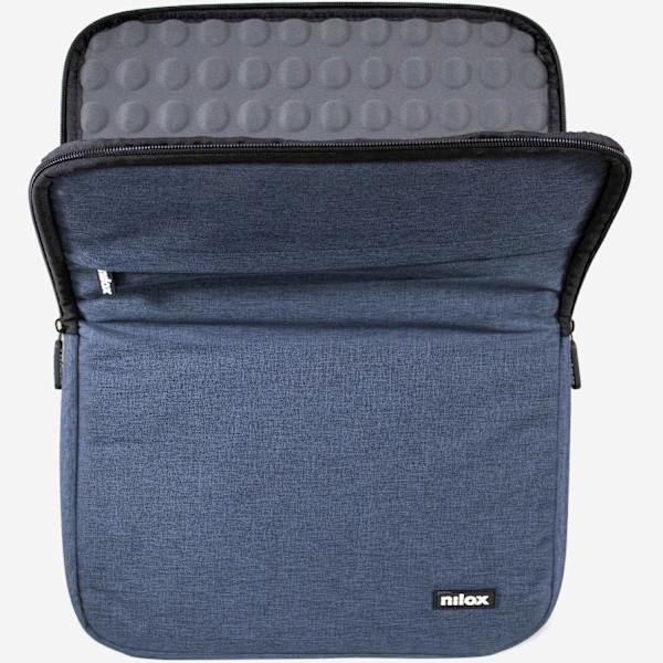 Laptopfodral 15,6" Blå, Vadderad, Stötsäker