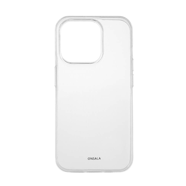 ONSALA Back Recycled Clear Case TPU iPhone 15 Pro Clear