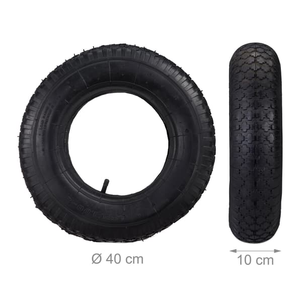 Skottkärrdäck 4,00-8" med slang