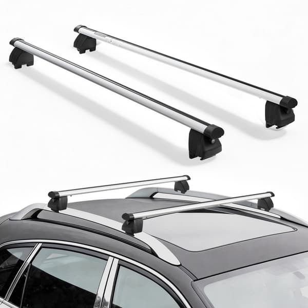 Takräckes tvärstänger, 90 kg, universal låsbar aluminium