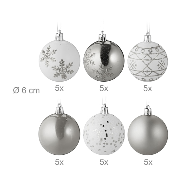 Julgranskulor 30-pack