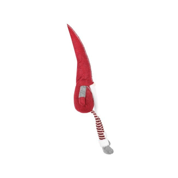 Röd sittande tomte